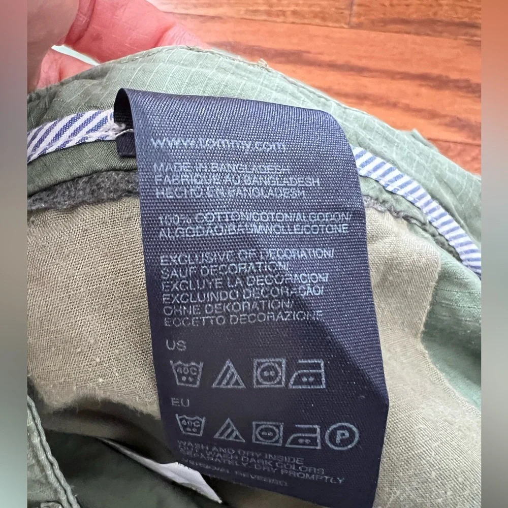 Tommy Hilfiger Olive Green Cargo Utility Straight Leg Pockets Women’s Sz 8 - Picture 5 of 9